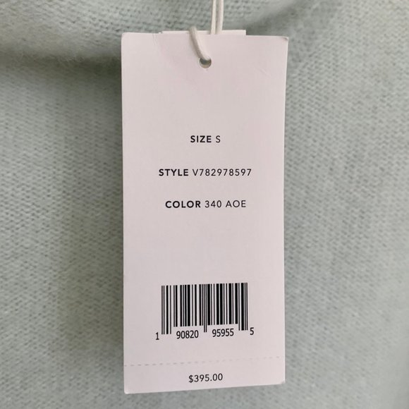 NWT Vince Plush Cashmere Funnel Neck Sweater in Aloe - Picture 5 of 10